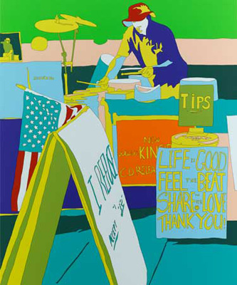 Five Seconds To Spare, 2009, Acrylic on Canvas, 180 x 150 cm