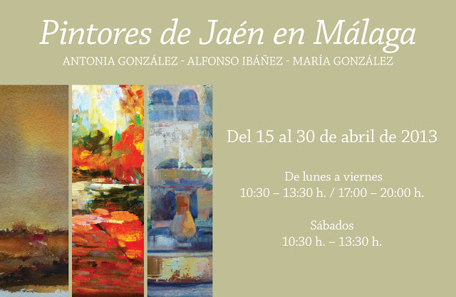Exposición de pinturas en la sala Siglo de Málaga.