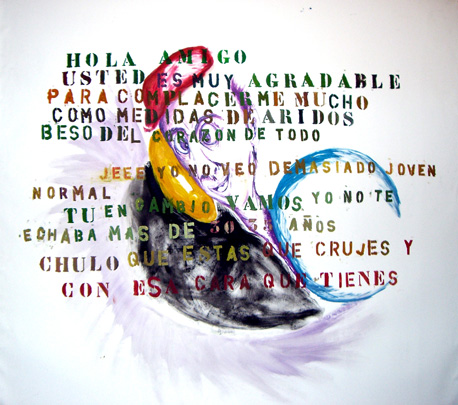 Chulo mas que chulo!, oleo sobre tela, 140 x150cm,, 2008
