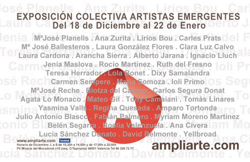 Exposicion y venta de obras de artistas emergentes