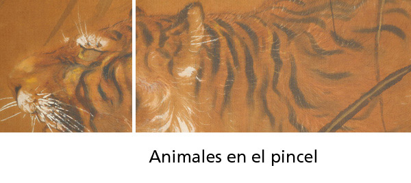 Animales en el pincel