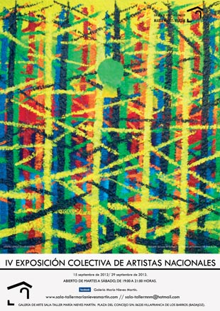 IV Exposición Colectiva de Artistas Nacionales Galería de Arte Sala-Taller María Nieves Martín