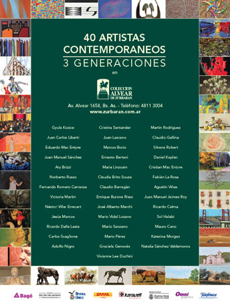 40 artistas contemporáneos. 3 generaciones