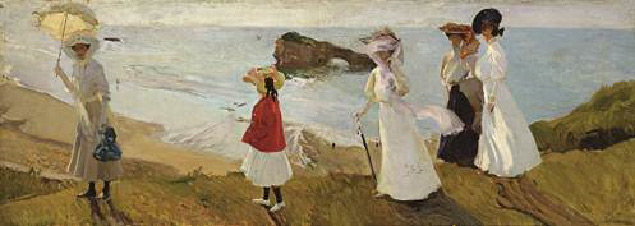 Joaquín Sorolla, Paseo del faro, Biarritz, 1906. Museum of Fine Arts, Boston