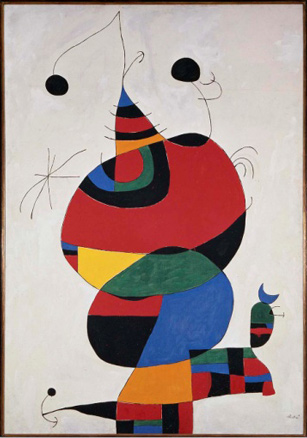 Joan Miró, Mujer, pájaro, estrella -Homenaje a Pablo Picasso-, 1966-1973