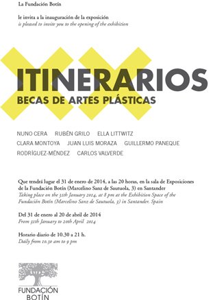 Itinerarios. Becas de Artes Plásticas