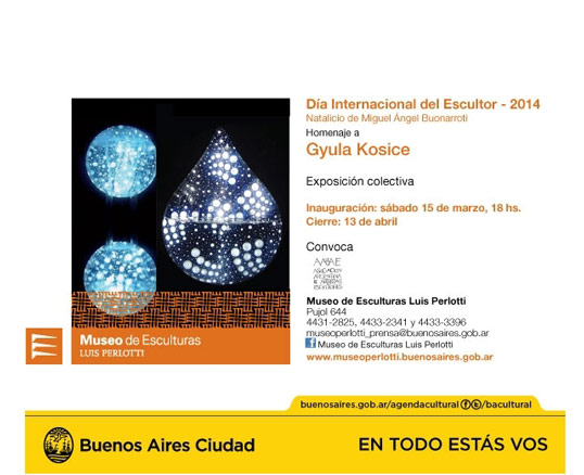 Día Internacional del Escultor - 2014. Homenaje a Gyula Kosice