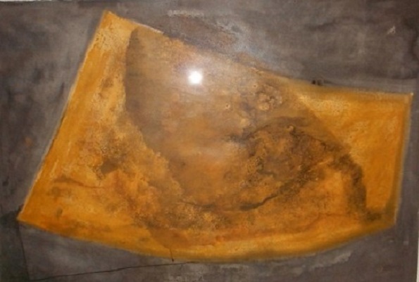 Obra em Têmpera acrílica sobre papel 107 x 78cm
