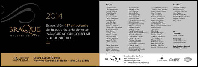 43. Aniversario de Braque Galería de Arte