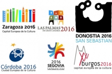 Logotipos de las 6 candidatas a capital europea de la cultura 2016