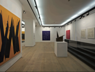 Vista de la sala expositiva de la Galería Fernández-Braso