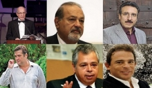 De Izq-Dcha, P.Simón, Slim, Blaisten, Coppel, L.Rocha y L.Alonso