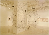 Vista de la exposición Gego en la Colección Mercantil