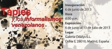 Cartel de la exposición Tàpies y los informalismos venezolanos