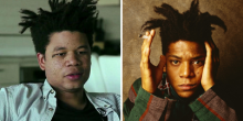 Óscar Murillo izqda. y Jean-Michel Basquiat