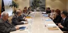 Imagen de la primera reunión del Patronato de la Fundación