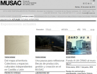 Pantallazo web del MUSAC de León