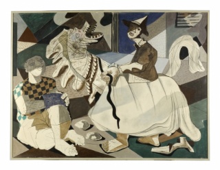 Cândido Portinari, Carnaval. Cavalo-marinho, 1942 Têmpera sobre tela MNSR. Inv. 987 – Cortesía del Museu Nacional de Arte Contemporãnea do Chiado