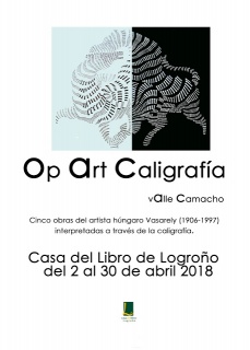 Cartel de la exposición Op Art Caligrafía