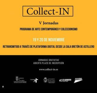 Cartel de "Collect - IN PROGRAMA DE INICIACIÓN EN EL ARTE CONTEMPORÁNEO Y SU ADQUISICIÓN"