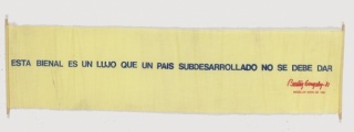Beatriz González “Esta bienal es un lujo que un país subdesarrollado no se debe dar”, 1981