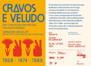 Cravos e Veludo. Arte e Revolução em Portugal e na Checoslováquia 1968 – 1974 – 1989