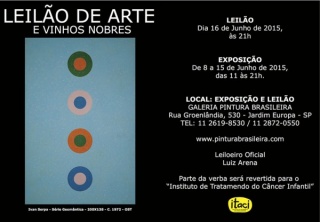 Convite - Leilão de Arte - Pintura Brasileira