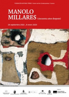 Cartel de "Manolo Millares ( cincuenta años después)"