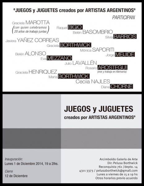 Juegos y juguetes creados por artistas argentinos