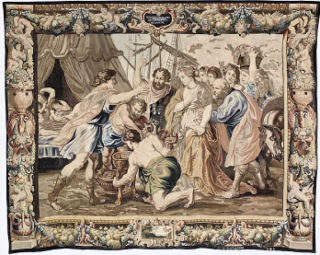 Pedro Pablo Rubens, Briseida devuelta a Aquiles, Siglo XVII. Tapicería, 515 x 470 cm. Parador de Hondarribia © Paradores de Turismo de España, S.A.