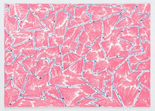 Hanns Schimansky, Sans titre, 2015. Chalk and graphite on paper, 8,3x11,8 in. Fotografía de Eric Tschernow – Cortesía de la Galerie Jeanne Bucher Jaeger