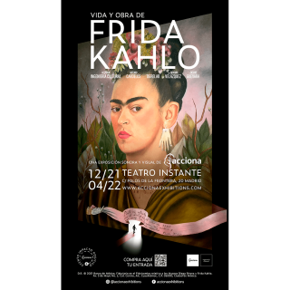 Cartel de "Vida y obra de Frida Kahlo"