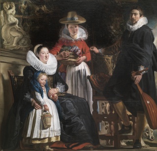 La familia del artista Jacques Jordaens Madrid, Museo Nacional del Prado — Cortesía del Museo Nacional del Prado