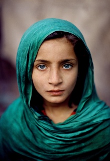 Girl with Green Shawl. Peshawar, Pakistan, 2002