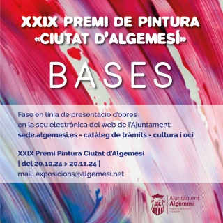 XXIX Premio de pintura Ciutat d'Algemesí - Cartel