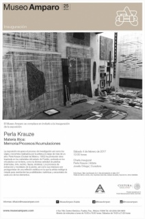 Perla Krauze, Materia lítica: Memoria/Procesos/Acumulaciones