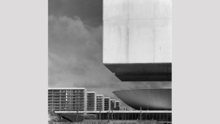 Detalle de la construcción de Brasilia. Fotografía, 1959