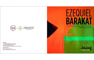 EZEQUIEL BARAKAT- Tierras Abstractas. Exposicion individual de Pinturas y policromos de madera