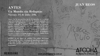 Juan Reos. Antes. Un Mundo sin Reliquias