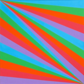 Max Bill, rhythmus in fünf farben, 1985
