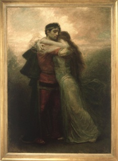 Rogelio de Egusquiza, Tristán e Iseo (La Vida), 1912. Óleo sobre lienzo. 227x162 cm.