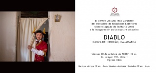 DIABLO, DANZA DE ICHOCÁN, CAJAMARCA. Imagen cortesía Centro Cultural Inca Garcilaso del Ministerio de Relaciones Exteriores