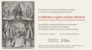 Ex Bibliotheca Regalis Conventus Montesiæ. Els llibres de l'ordre de Montesa a la Universitat de València