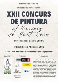 Convocatoria XXII Concurso Pintura en el Passeig de Sant Joan de Barcelona