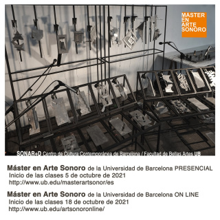 Máster en Arte Sonoro de la Universidad de Barcelona (Presencial y on line)