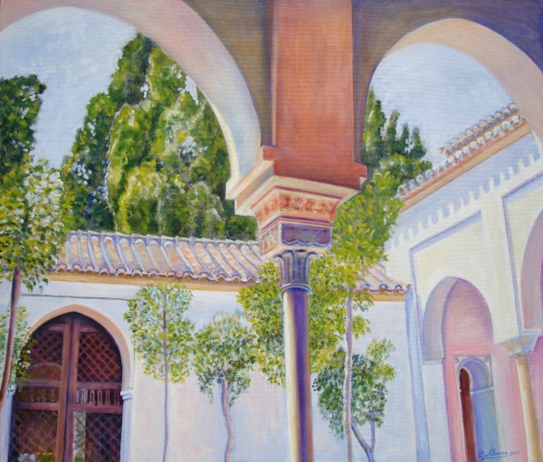 Conchi Álvarez, Cielo desde el patio de la alberca