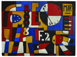 Manuel Aguiar, Sin título, 1951. Óleo s/catón, 54x72 cm.