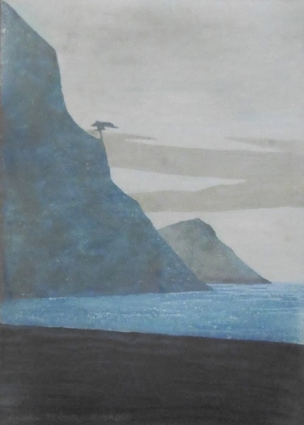 Ángel Pascual Rodrigo, Amb el pas dels anys. Acrílico / papel. 42 x 30 cm.