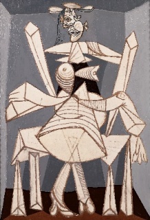 Pablo Picasso (1881-1973). Femme assise dans un fauteuil (Dora) (1938). Óleo sobre lienzo.188,5x129,5cm.