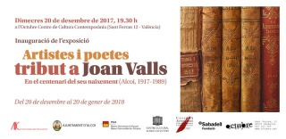 Artistes i poetes. Tribut a Joan Valls